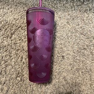 Starbucks Vibrant Purple Textured Tumbler
